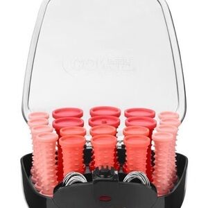 Conair Compact Hot Rollers Coral Curls & Waves HS83N with Pins